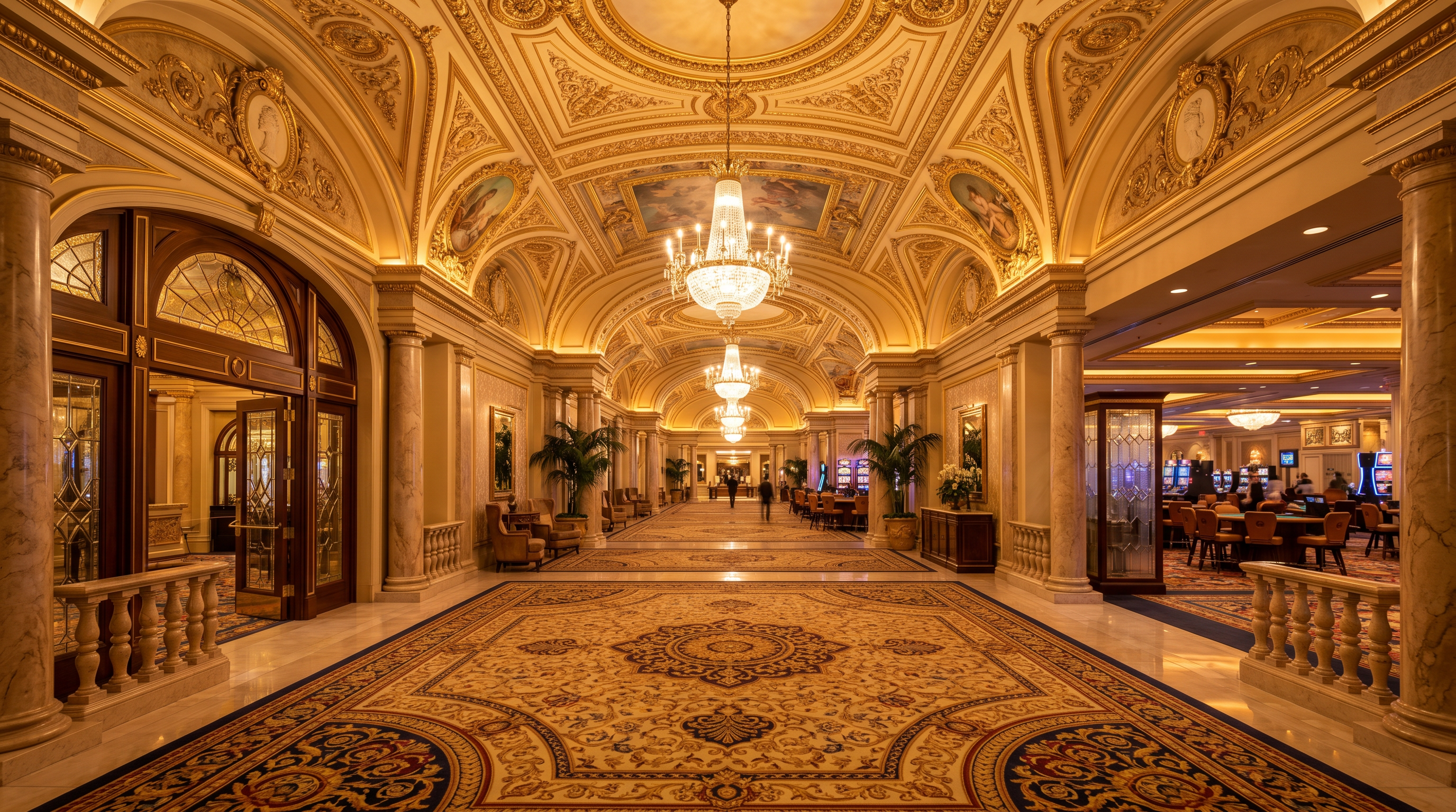 Classic table games at the casino lounge