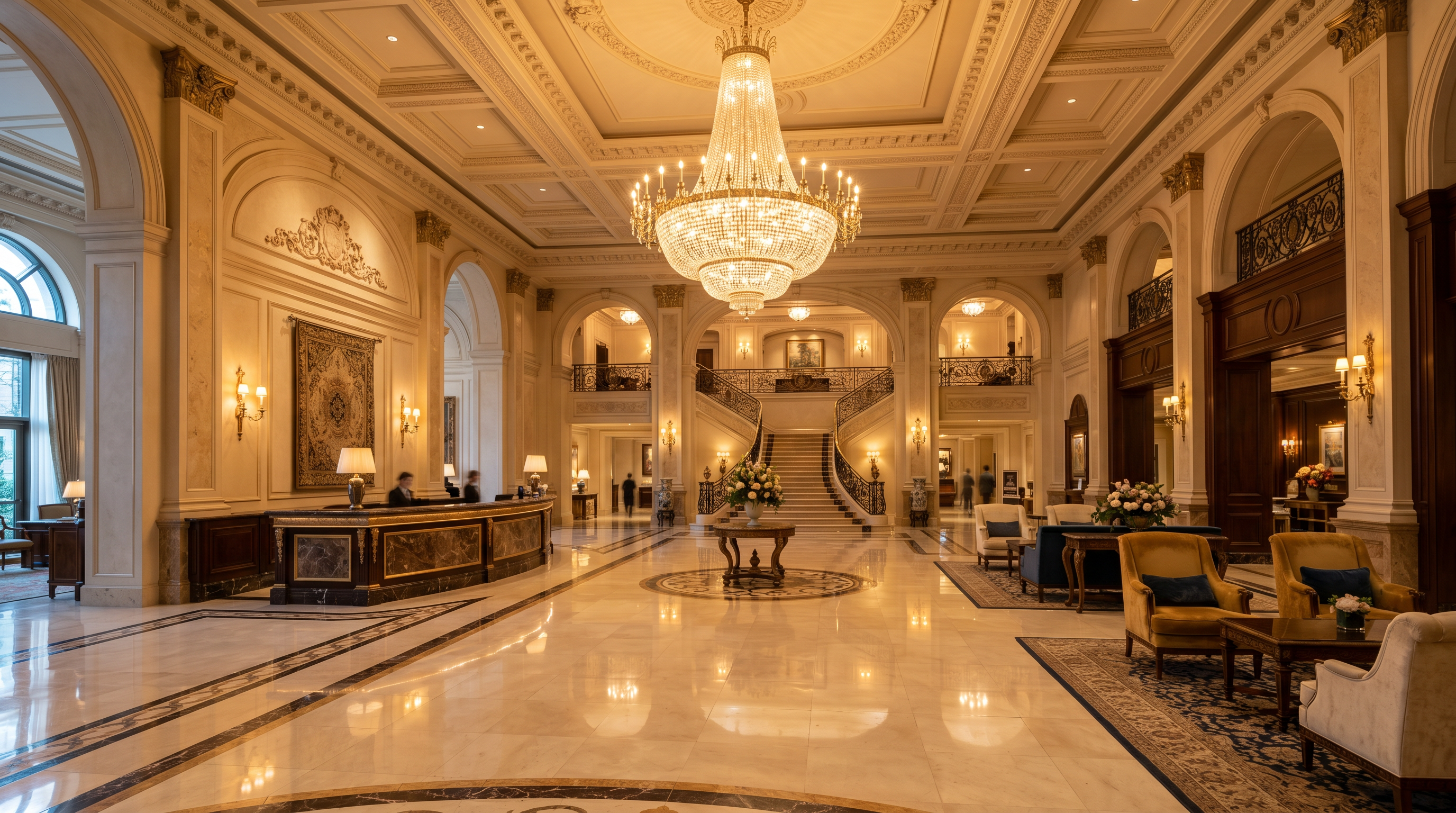 Elegant lobby interior of Best Ranked UK hotel